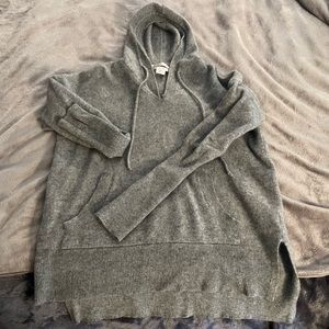 Gray cashmere sweater